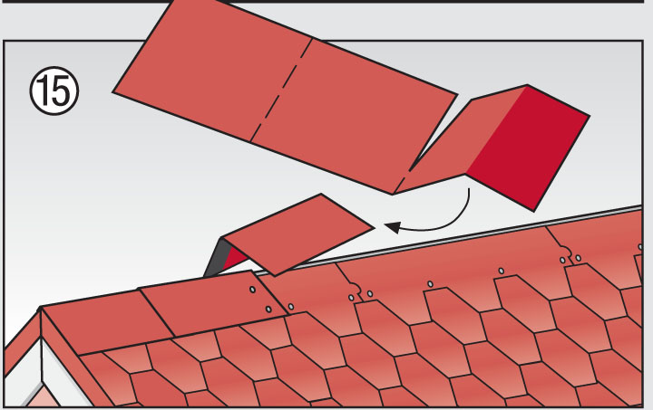 Конек карниз для гибкой черепицы технониколь